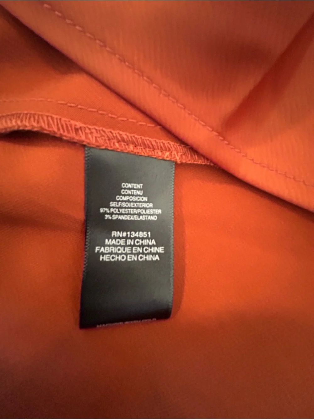 Wayf Burnt Orange Long Sleeve Wrap Midi Dress